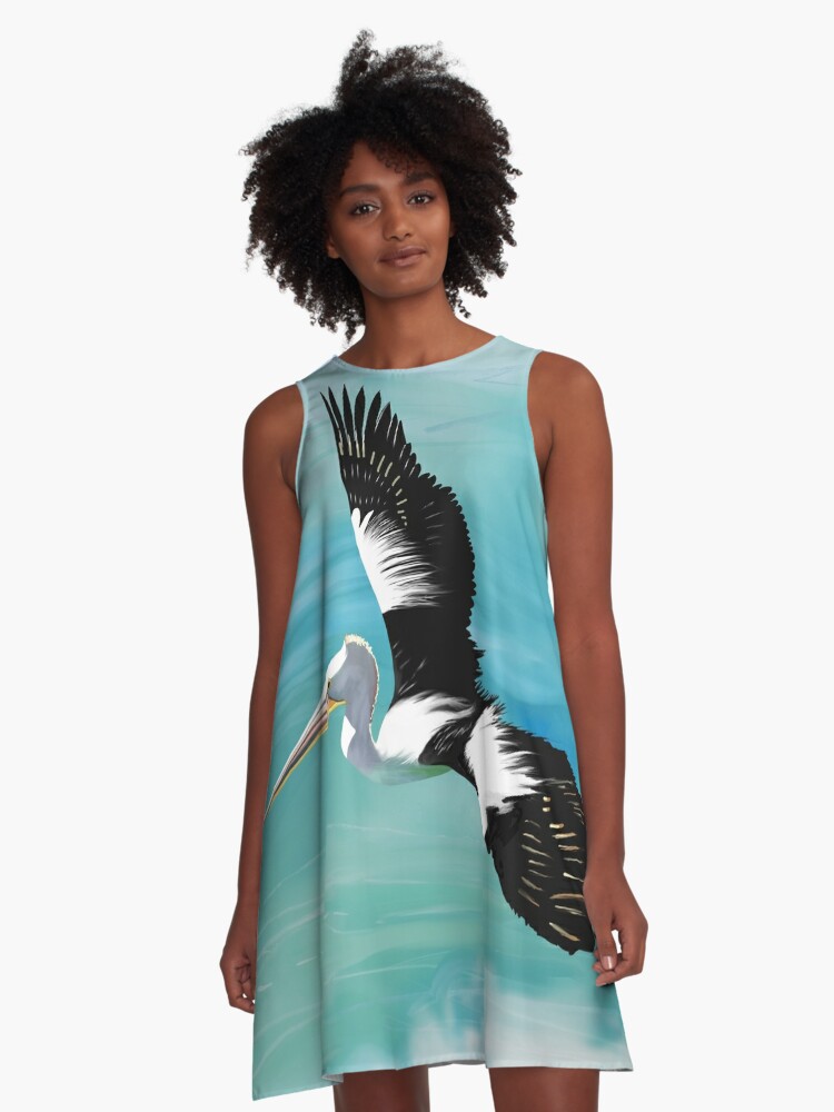 Pelican Crossing A-Line Dress for Sale by Karin Taylor