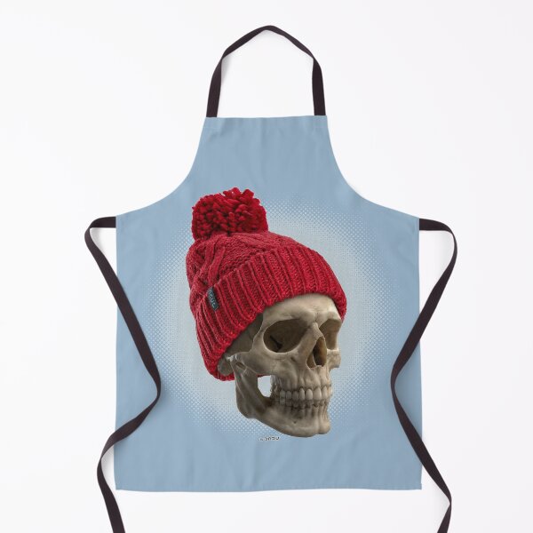 Item preview, SKULLBEANIE 02-01 skull with red beanie designed and sold by Radu-Gabriel.
