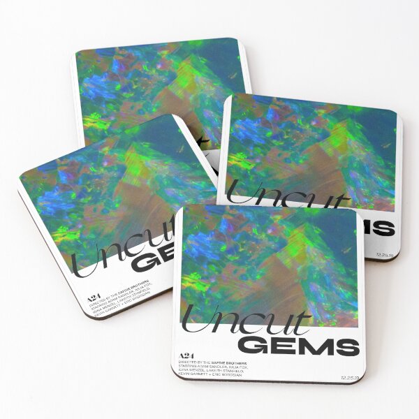 Uncut Gems colors Coasters (Set of 4)