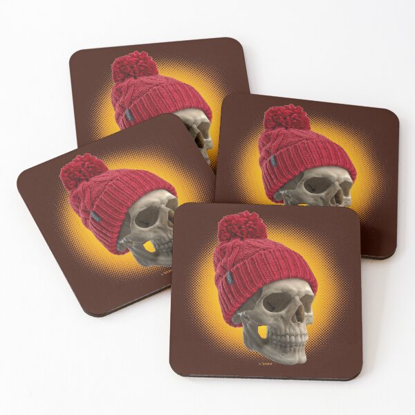 Item preview, SKULLBEANIE 02-02 skull with red beanie designed and sold by Radu-Gabriel.