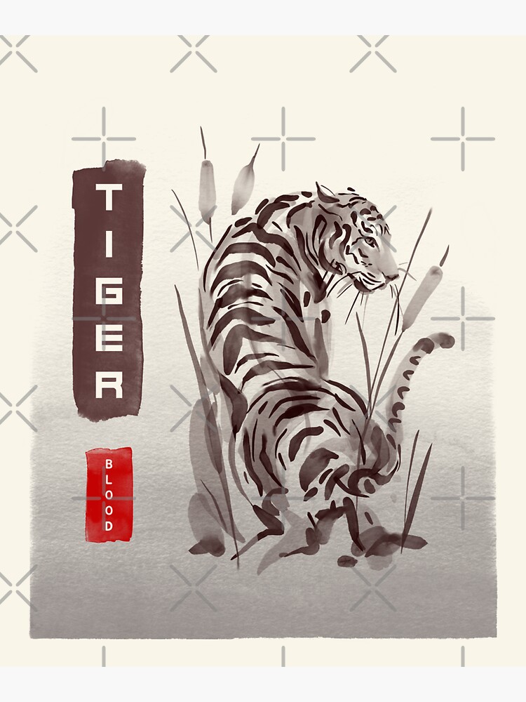 "Tiger Blood " Sticker by TrustTheSoup | Redbubble