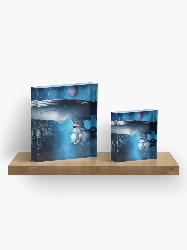 Alternate view of Enterprise A - Where Silence Has Lease Acrylic Block