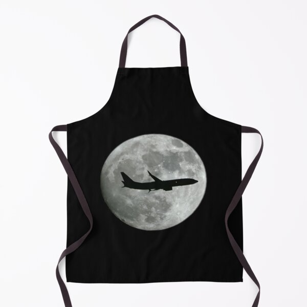 Item preview, Waxing Gibbous moon with plane fly by designed and sold by JackieSparrow23.
