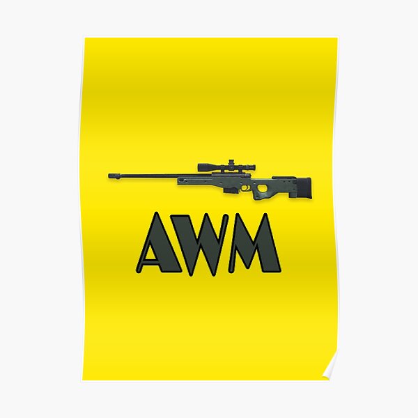 Awm pistola de fuego libre Póster