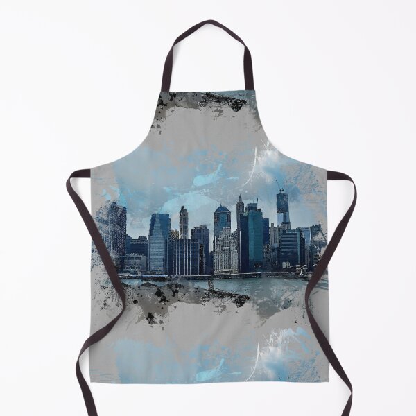 Item preview, Watercolor New York - NYC Lower Manhattan Skyline in New York City designed and sold by r-silver.