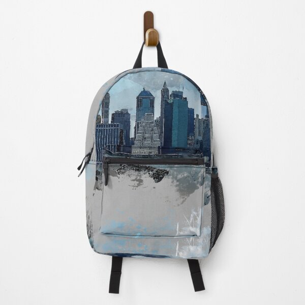 Item preview, Watercolor New York - NYC Lower Manhattan Skyline in New York City designed and sold by r-silver.