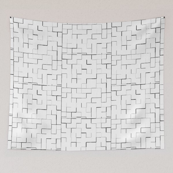 Item preview, White Line Tiles designed and sold by basitcv.
