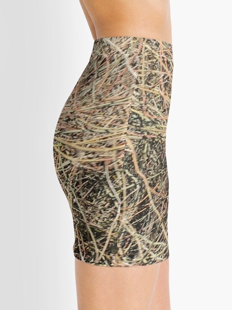 Alternate view of straw grass Mini Skirt