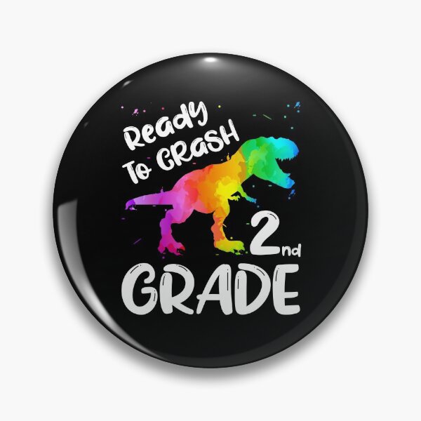 Item preview, 2nd Grade Dinosaur Ready To Crash designed and sold by ZNOVANNA.