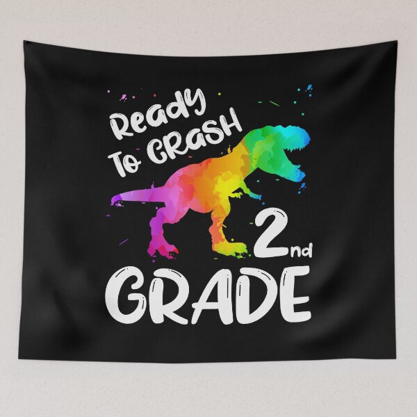 Item preview, 2nd Grade Dinosaur Ready To Crash designed and sold by ZNOVANNA.