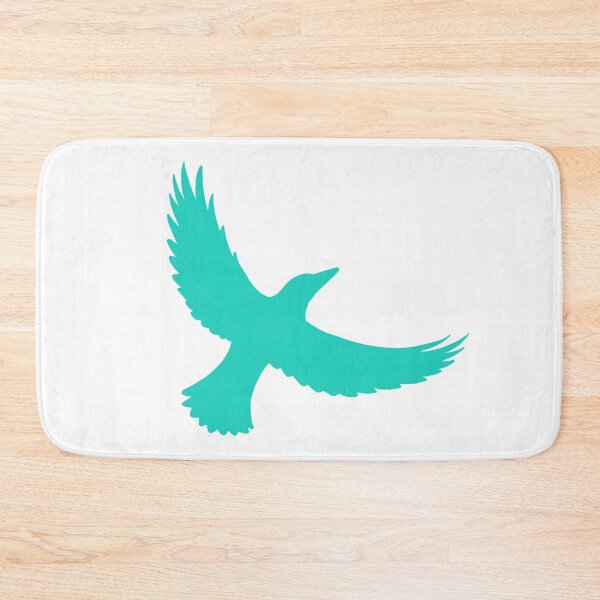 Item preview, Magpie Flight – Turquoise on White designed and sold by ImperfectLife.
