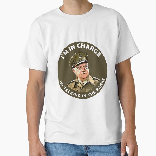 Item preview, Dad's Army -  Captain Mainwaring - British Nostalgia - Dad's Army tshirts  - Comedy Classic Gifts designed and sold by happygiftideas.