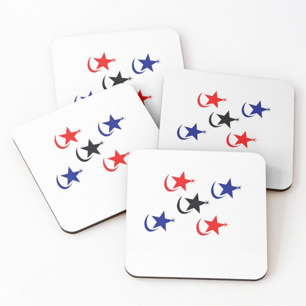 Item preview, Red Blue Black Star  designed and sold by Momoone @ Sakorn shop.
