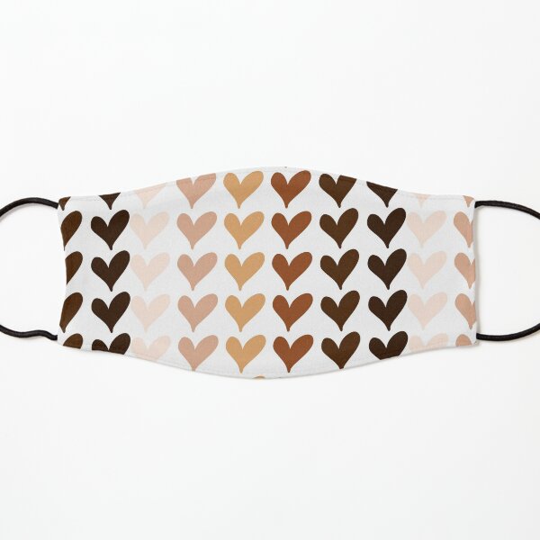 Black Lives Matter Hearts Emoji Kids Mask