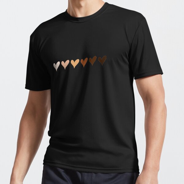 Black Lives Matter Hearts Emoji Active T-Shirt