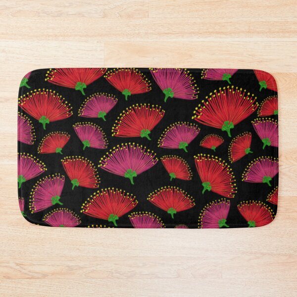 Item preview,  Pohutukawa flowers on a Black Background designed and sold by MY NEW ZEALAND.