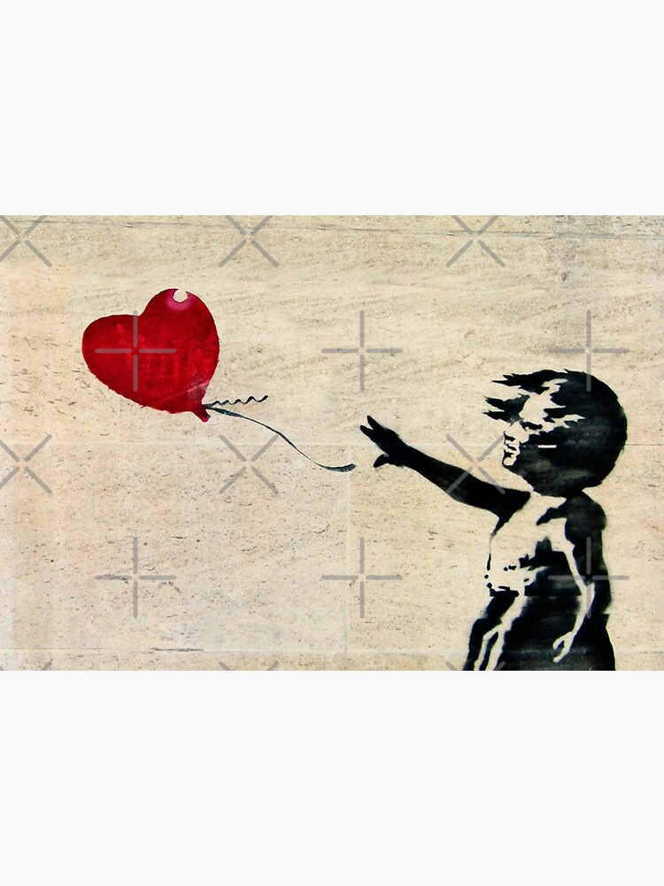 Banksy's Girl with a Red Balloon III by zuluspice