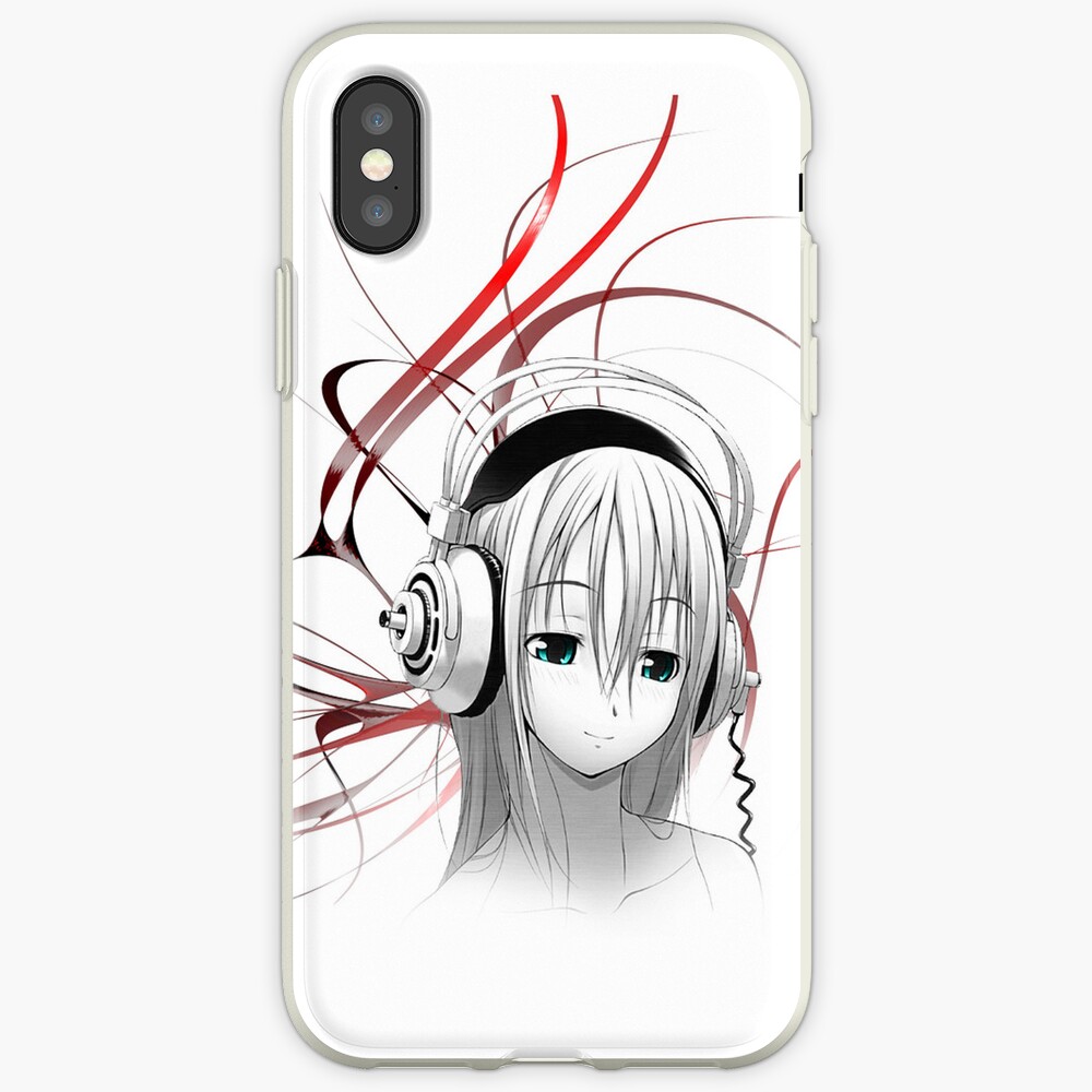 "Anime Girl Headphones 1" iPhone Case & Cover by tmwilson Redbubble