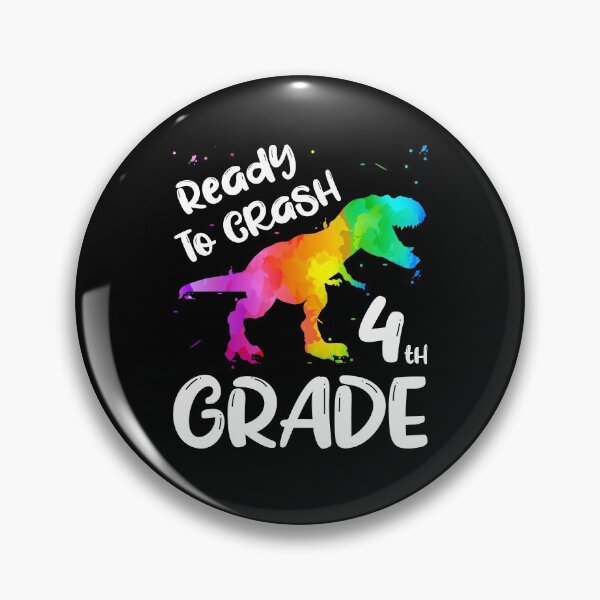 Item preview, 4th Grade Dinosaur Ready To Crash First Day of School designed and sold by ZNOVANNA.