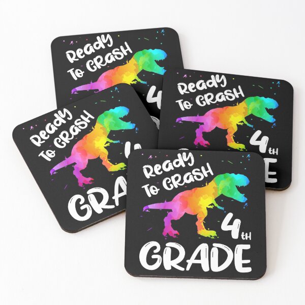 Item preview, 4th Grade Dinosaur Ready To Crash First Day of School designed and sold by ZNOVANNA.