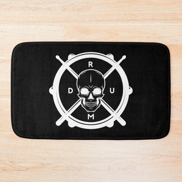 Item preview, Skull With Drumsticks For Drummers Drum designed and sold by playloud.