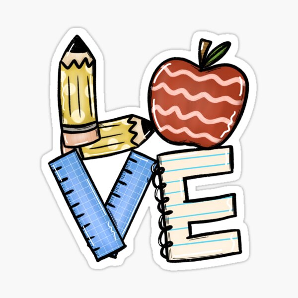 Teacher Stickers, 4.5 Inch Aesthetic Teachers Day Gift Card Vinyl Sticker  PS120