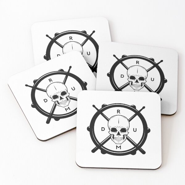 Item preview, Skull With Drumsticks Drummer Drum  designed and sold by playloud.