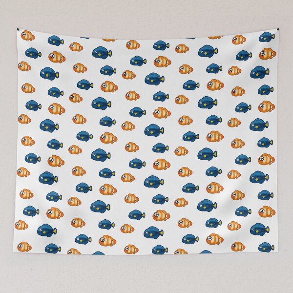 Item preview, clownfish and surgeonfish designed and sold by Tallulah-Malibu.