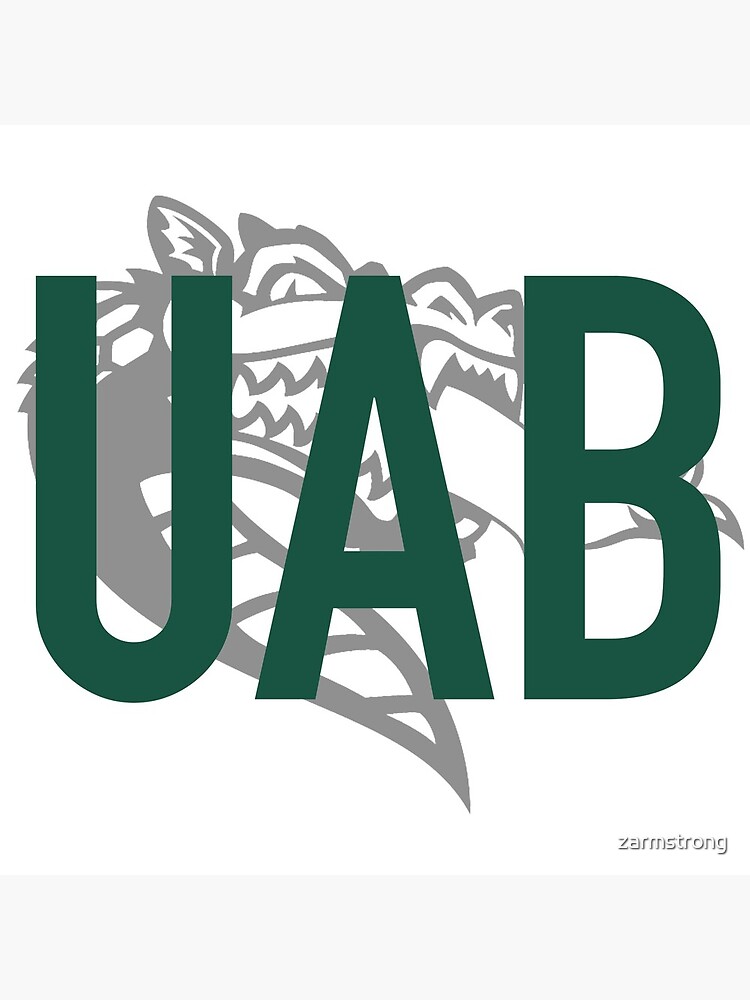 "UAB Blaze Green" Acrylic Block for Sale by zarmstrong Redbubble