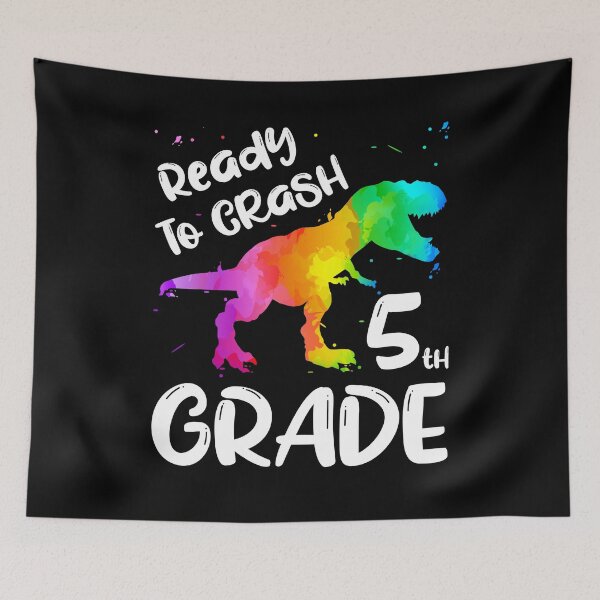 Item preview, Ready To Crash 5th Grade Dinosaur T-REX designed and sold by ZNOVANNA.