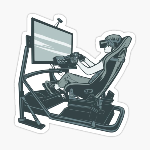 VR Sim Racing Sticker