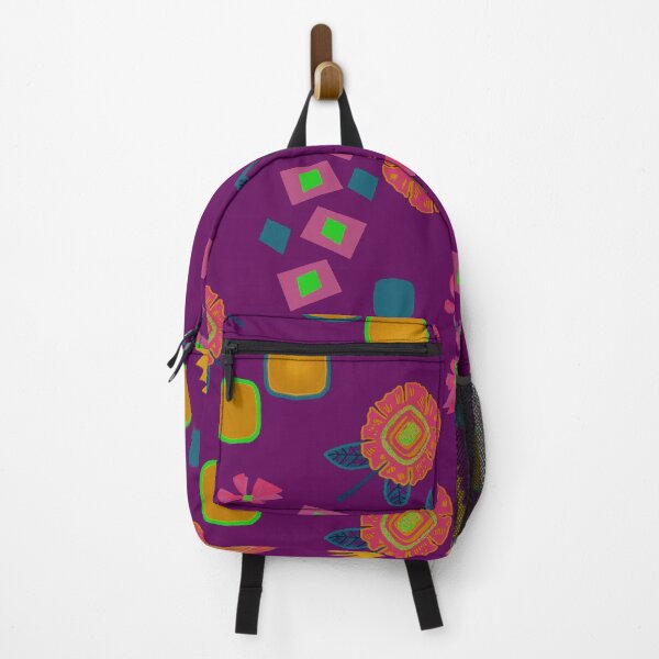 Item preview, 70's retro-style, jewel-toned floral - purple designed and sold by ncxadair.
