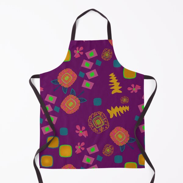 Item preview, 70's retro-style, jewel-toned floral - purple designed and sold by ncxadair.