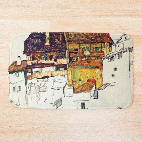 Item preview, Egon Schiele - Old houses in Krumau 1914 designed and sold by DejaVuStudio.