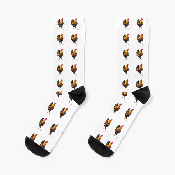 Fire Rooster Socks