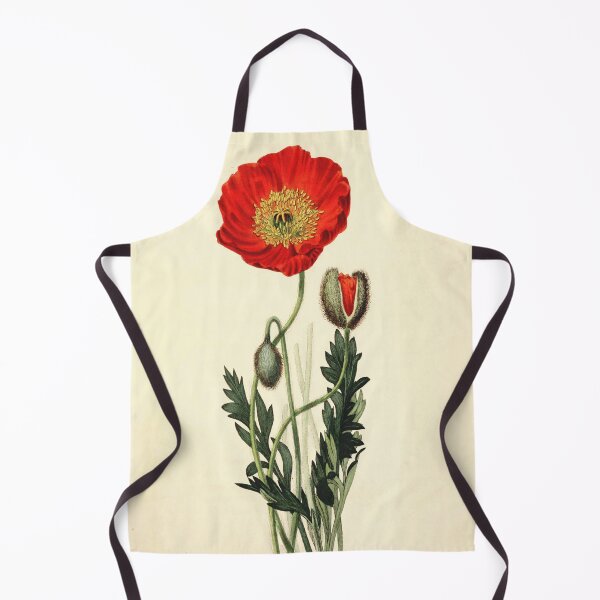 Item preview, Vintage Botanical - scarlet naked-stalked poppy designed and sold by DejaVuStudio.