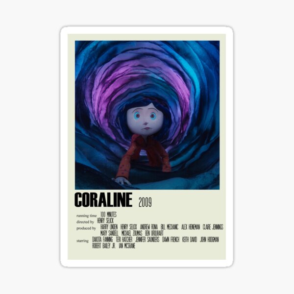 Coraline Alternative Poster Art Movie Large (1) Sticker