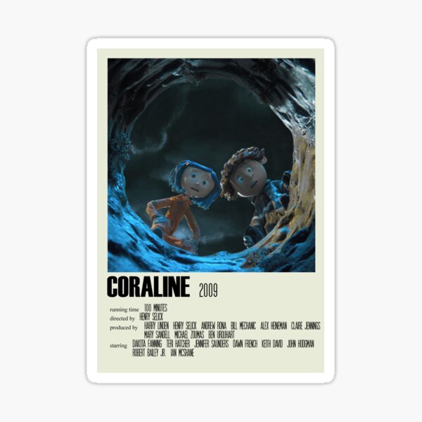 Coraline Alternative Poster Art Movie Large (2) Sticker