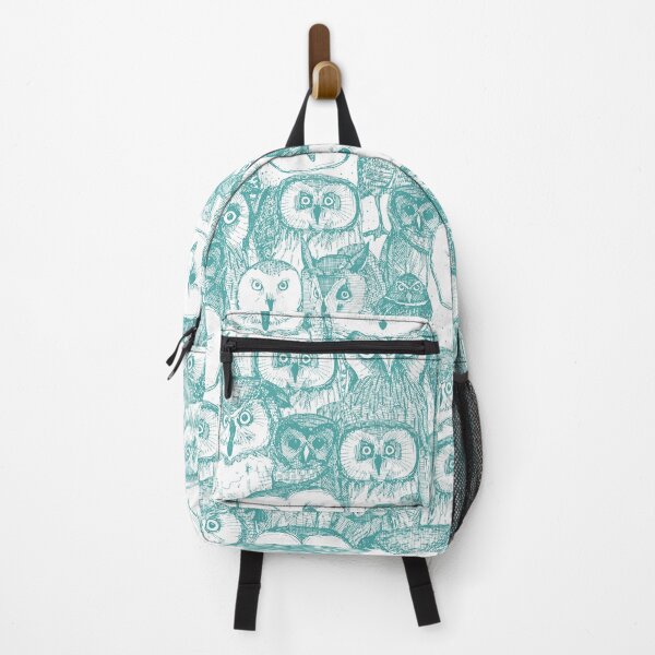 Item preview, just owls teal blue designed and sold by scrummy.