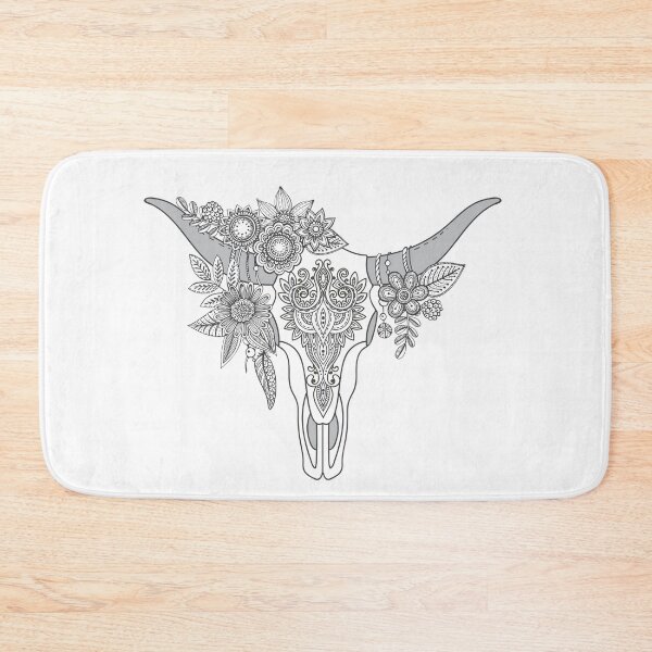 Item preview, Indian Bull Skull Art designed and sold by JTS STORE.