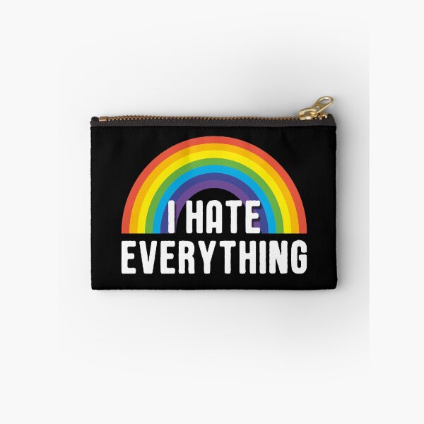 Item preview, I Hate Everything Rainbow Funny Ironic Saying designed and sold by Delightfully Cynical.