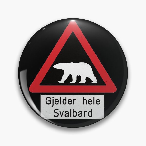 Item preview, Svalbard Polar Bear Sign - Gjelder hele Svalbard designed and sold by IncognitoMode.