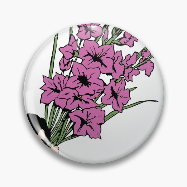 Item preview, Flower girl holding oversize gladiolus designed and sold by greengoodnich.