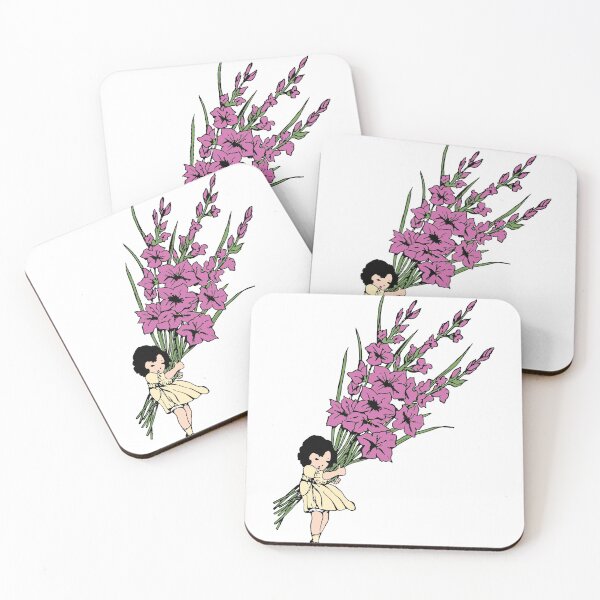 Item preview, Flower girl holding oversize gladiolus designed and sold by greengoodnich.