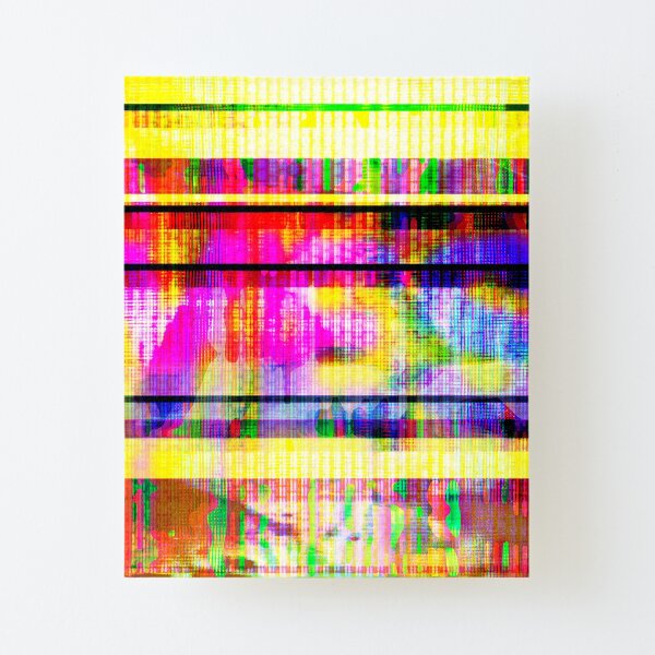 Databending #2 (Hidden Messages) Canvas Mounted Print