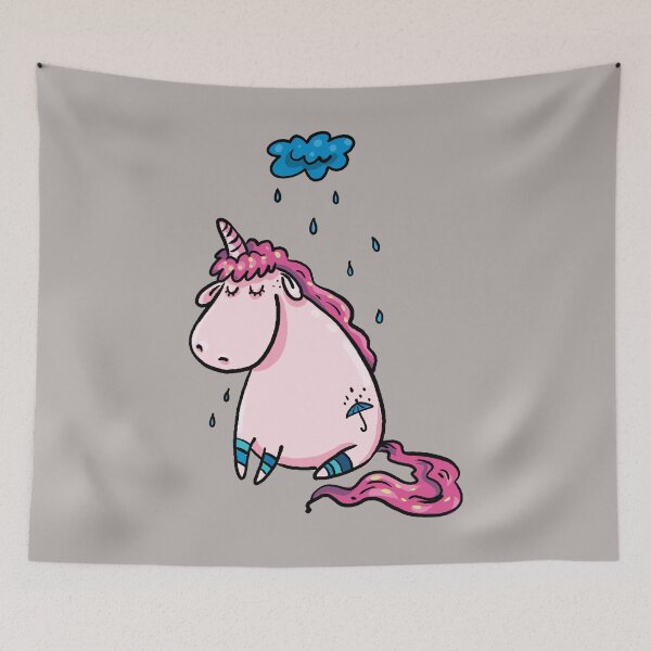 Item preview, Under the Weather Unicorn designed and sold by Dreamflight.