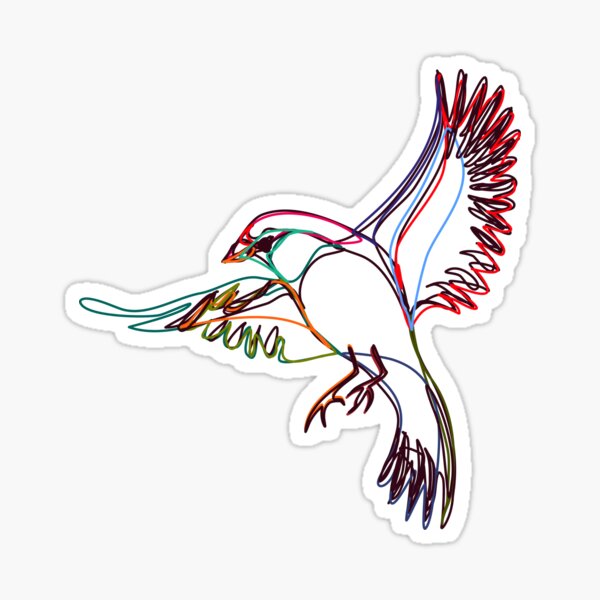 Neon Sparrow Sticker