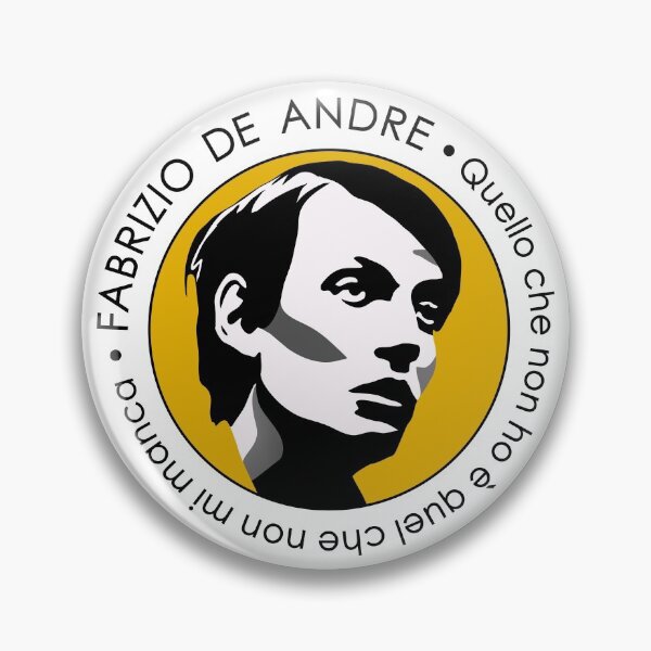 Item preview, Fabrizio de Andrè T-Shirt Quello Che Non Ho Maglietta - Red & Yellow designed and sold by IncognitoMode.