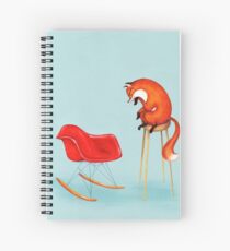 Fox Perplexed by Modern Furniture Spiral Notebook