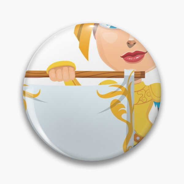 Item preview, Female Knight Holding Up Sign designed and sold by greengoodnich.